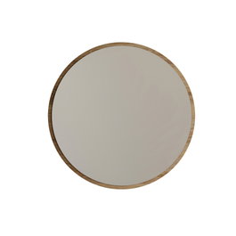 Hanah Home Espejo Decorativo Yuvarlak Ceviz A707 Nogal